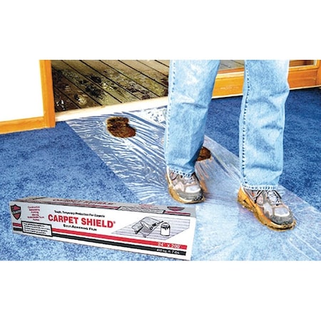 Ram Board Surface Shields Carpet Shield Self-Adhering Film 3 mil X 24 in. W X 200 ft. L Polyethylene Clear CS24200L